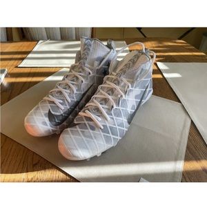 Nike Mens Field General 3 Elite TD Football Cleats White Gray Camo 11.5 - NIB!